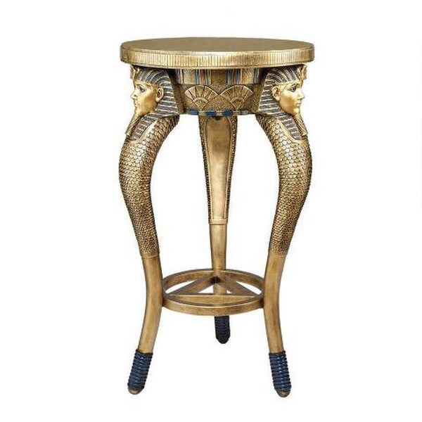 King of the Nile Occasional Table Tutankhamen Sculpture Decorative Art
